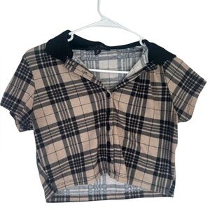 Faded Rose Plaid Shirt